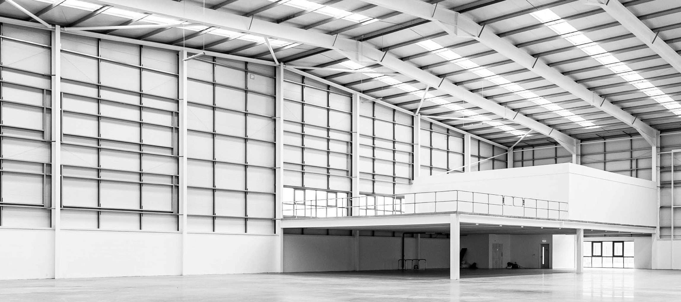 Black and white fine art storage facility in North London