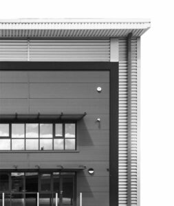 Black and white fine art storage facility in North London